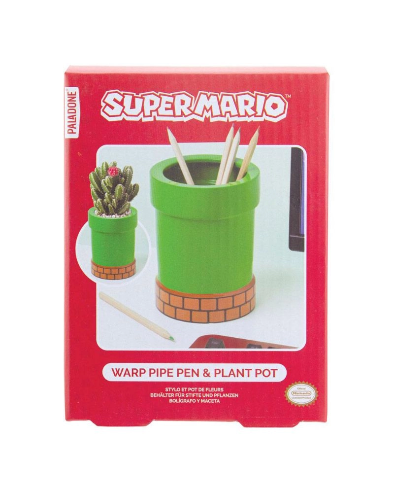 Pipe Plant and Pen Pot - Super Mario