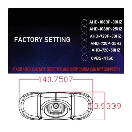 Rear View Parking Camera - Night Vision Wire HD