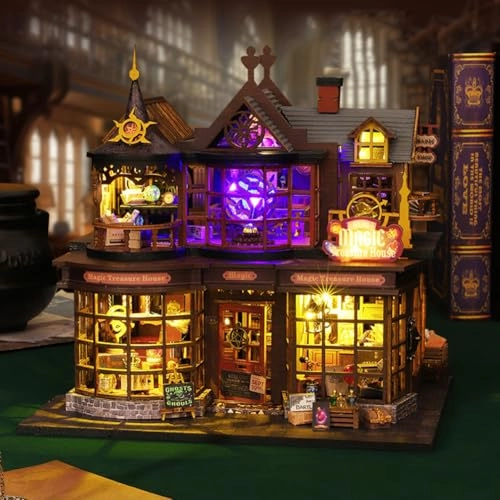 Miniature Dollhouse Kit - Mechanical Aesthetic Design 27.48 x 22.48 x 29.18 cm