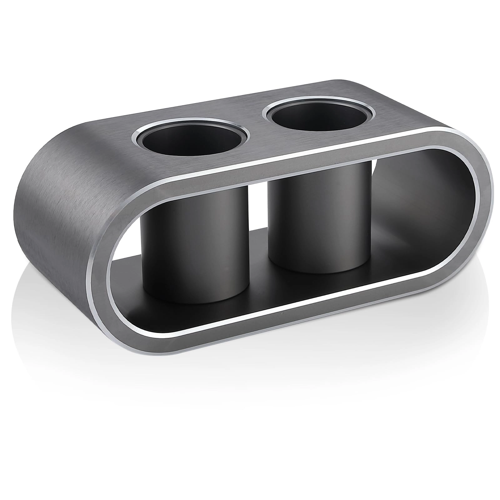 WikrOck Desktop Microphones Storage Holder - M Brushed black Aluminum