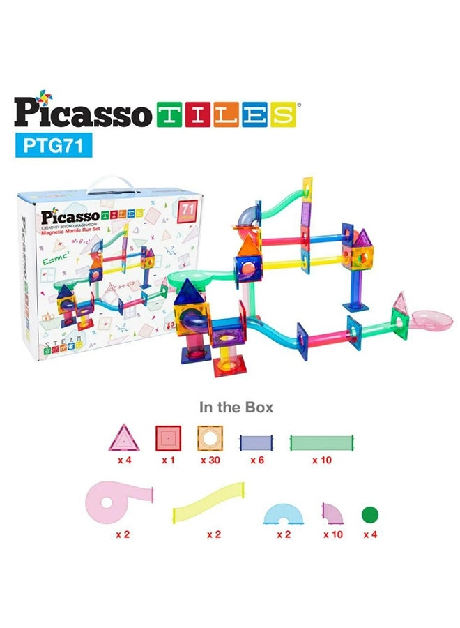 Magnetic Marble Run - Architecture 71pcs