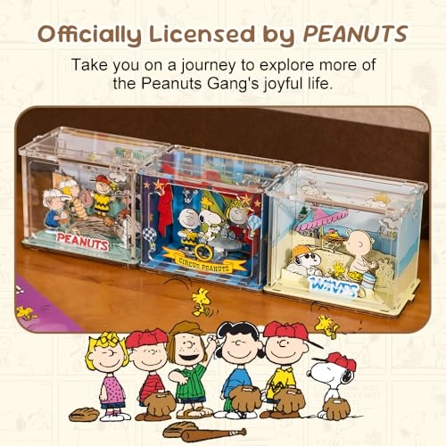 Snoopy Baseball 3D Wooden Puzzle - 47 pcs