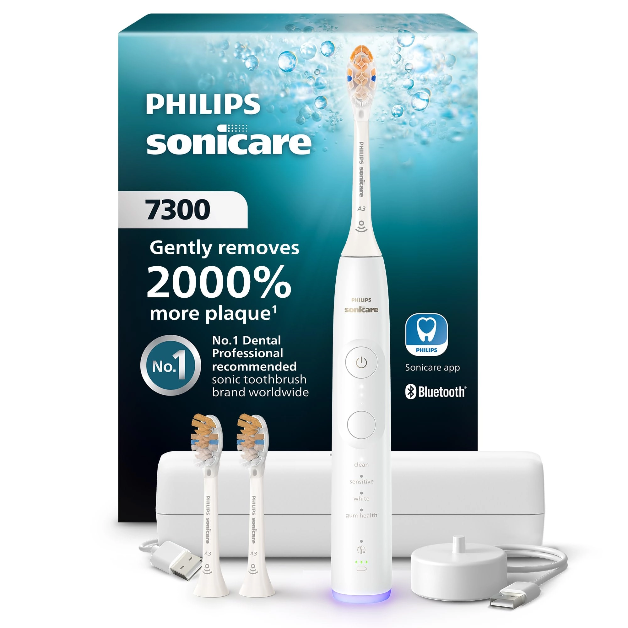 Philips Sonicare 7300 Series - Electric Toothbrush 21-Day Runtime Navy Blue
