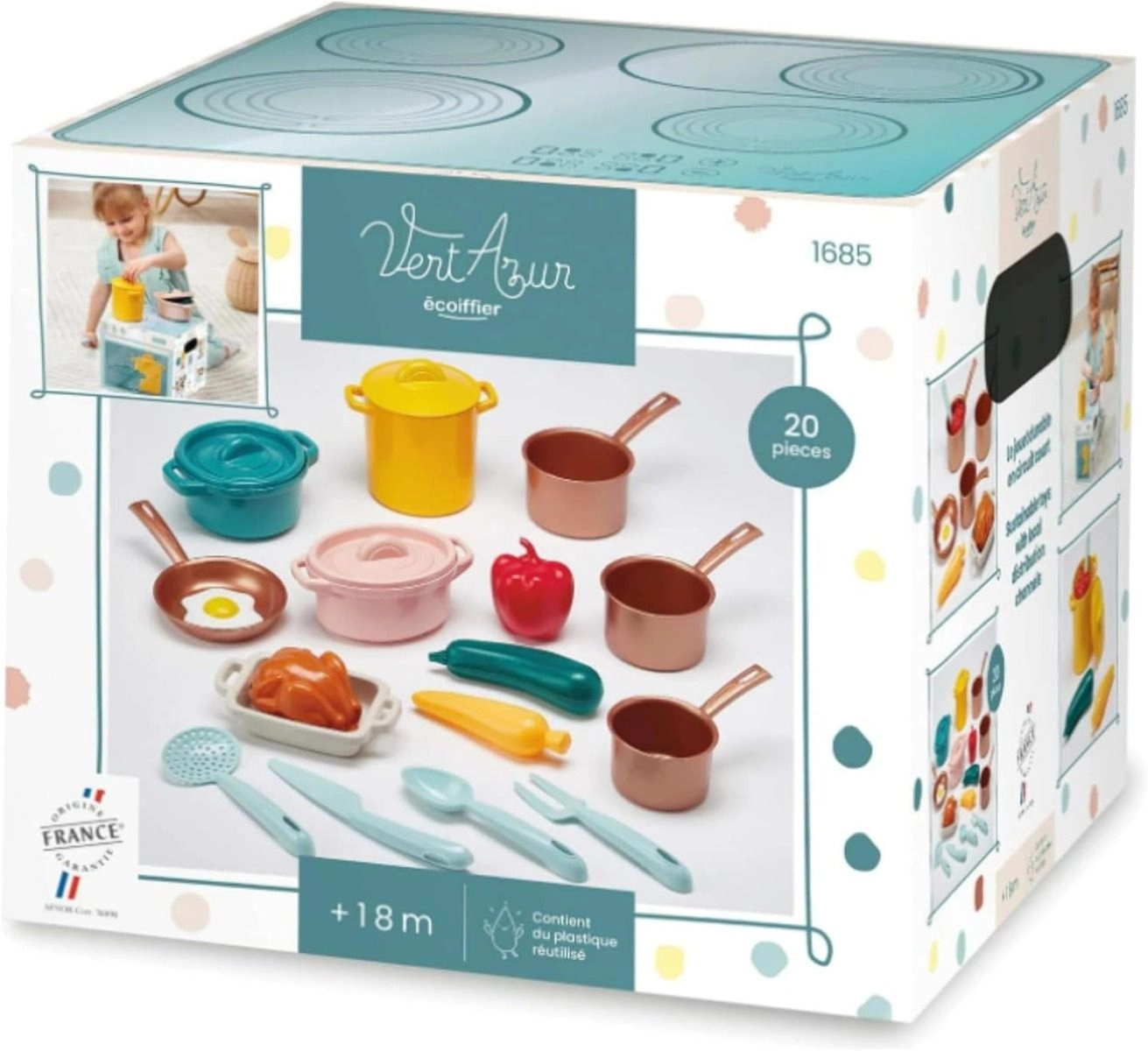Cooking Pots & Traditions Vert Azur Playset - 20 pcs (STM-7600001685)