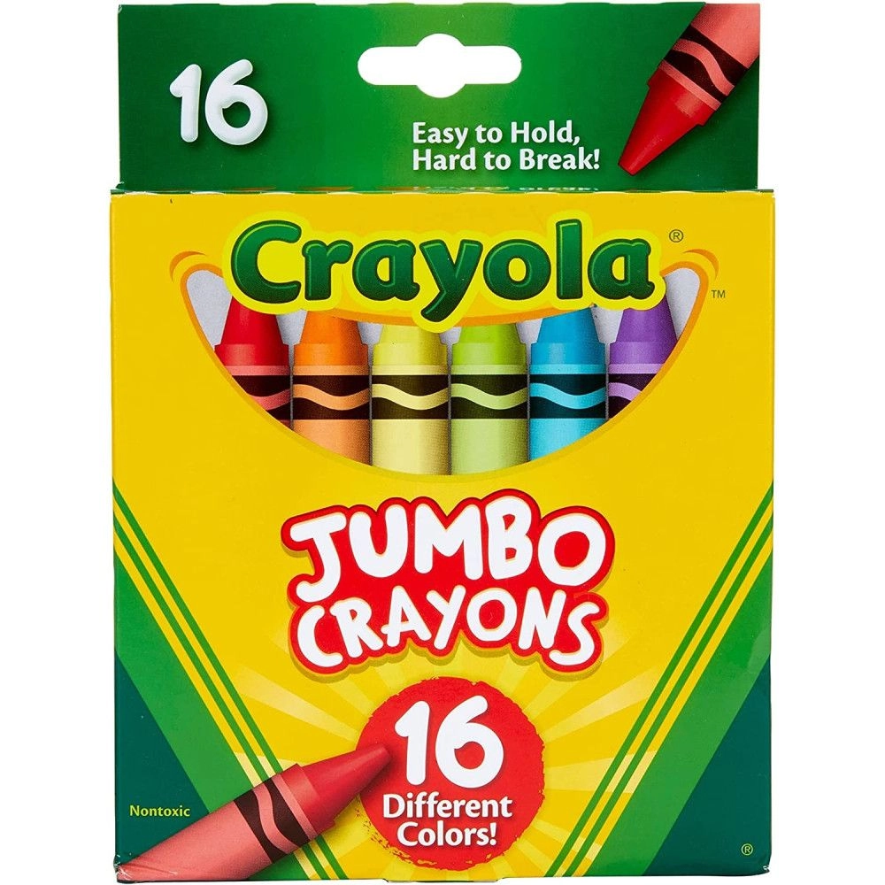 Ultra-Clean Washable Large Crayons - 16 Ct
