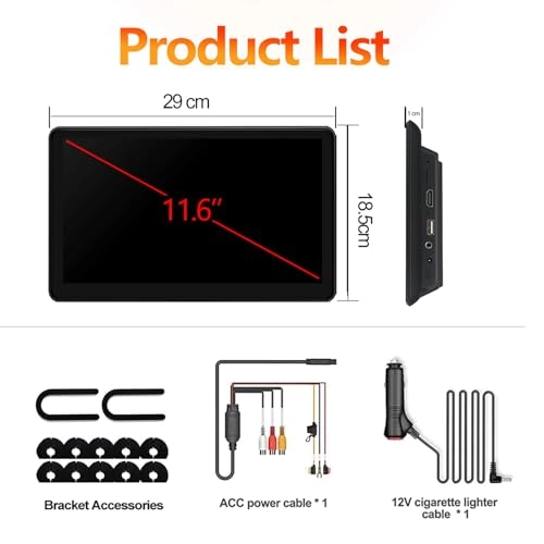 Headrest player - 11.6-inch