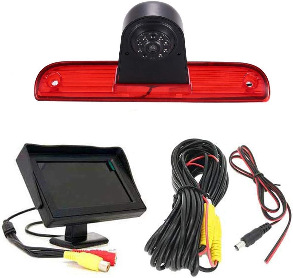 Reversing Camera + LCD Colour Display Monitor - Night vision AHD video signal or CVBS signal 1280 x 720 pixels