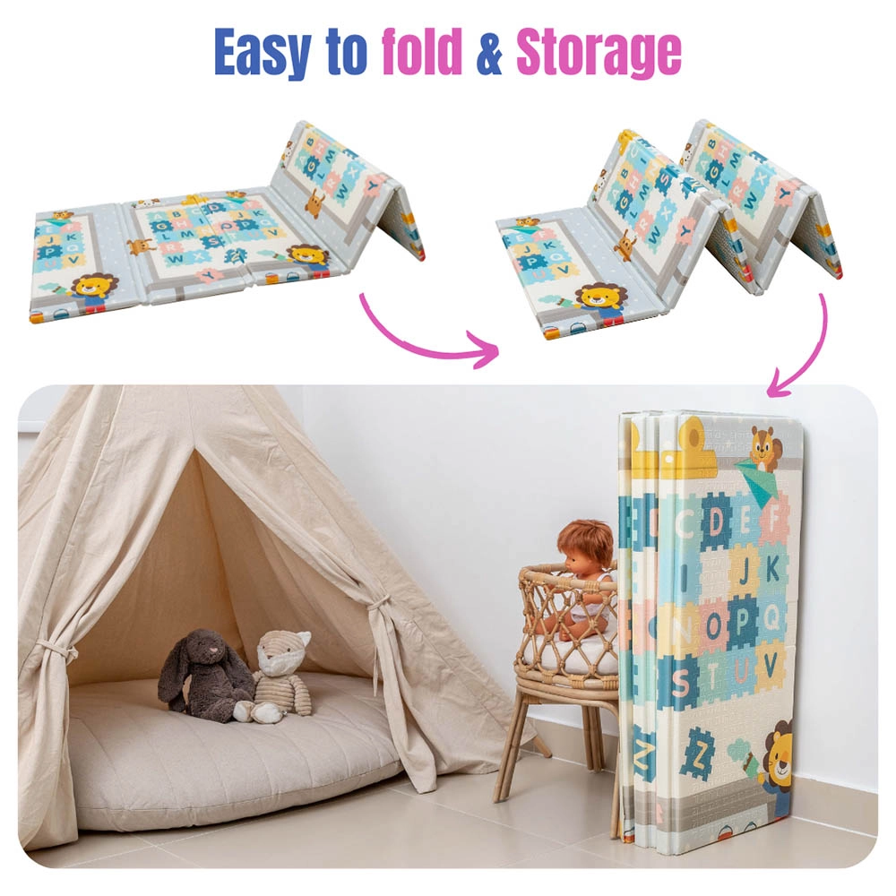 Baby Reversible & Foldable Playmat - Suitable for 0 months & above