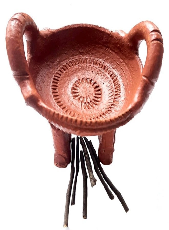 Terracotta Handcrafted Earthen Miniature Toy Set - Natural Eco-Friendly Pretend Playset