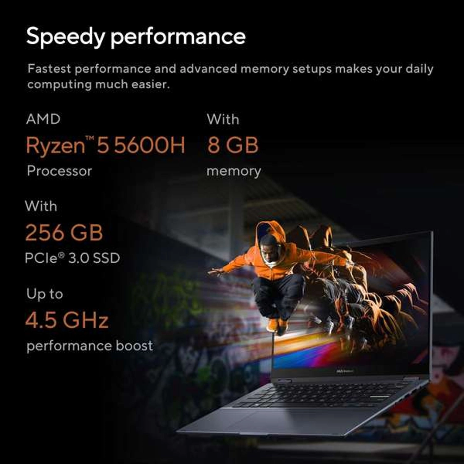 Vivobook S 14 Flip TN3402 - 14'' Ryzen 5-5600H 8GB DDR4 256GB SSD