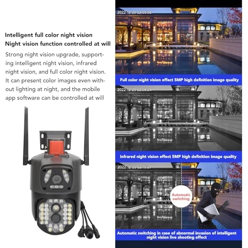 Dual Lens Outdoor Security Camera 1080p