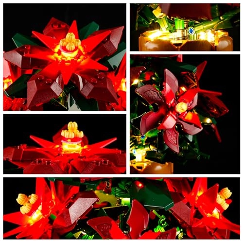 LED Light for 10370 Icons Poinsettia - Christmas