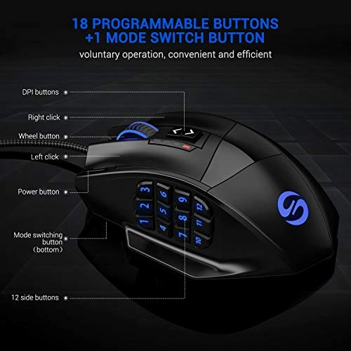 Venus MMO Gaming Mouse - USB