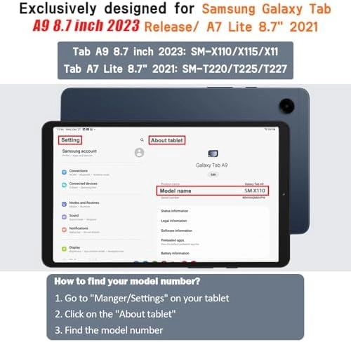 Case with Shoulder Strap for Galaxy Tab A7 lite 8.7-inch (2021)