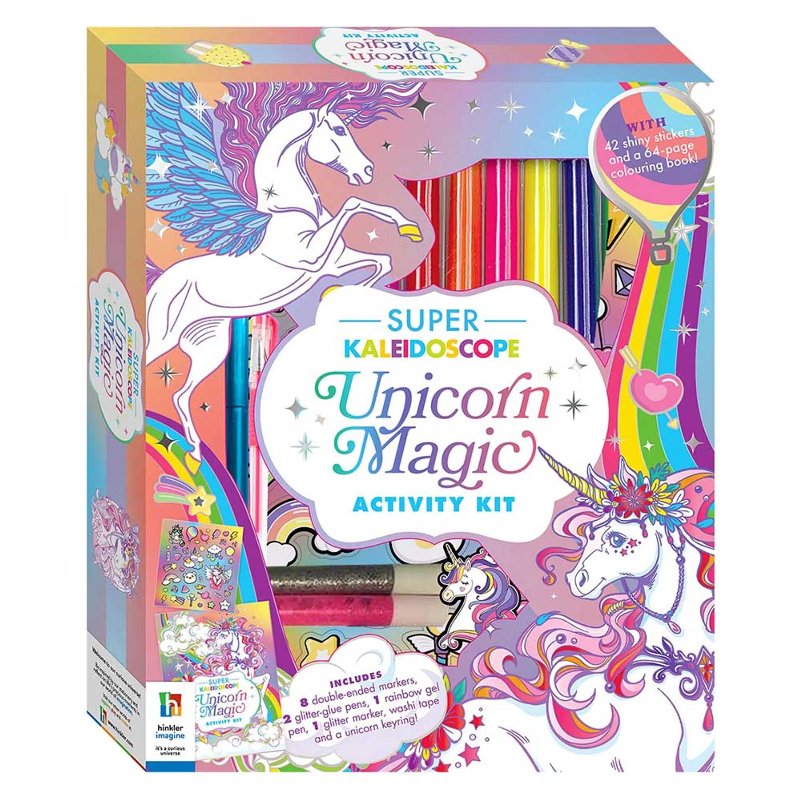 Hinkler Super Kaleidoscope Unicorn Magic Activity Kit - 6+ years