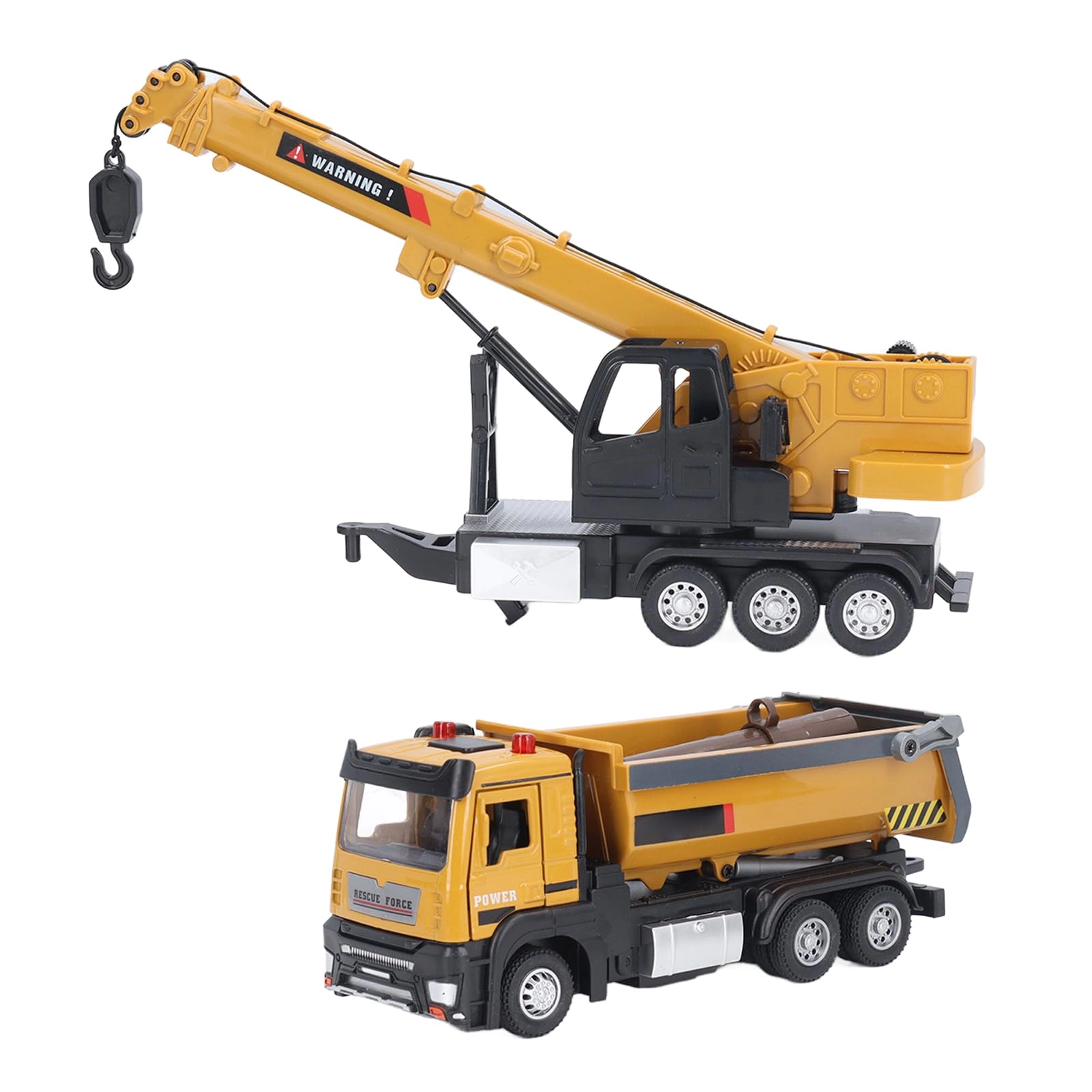 Crane with Dump Truck - Construction