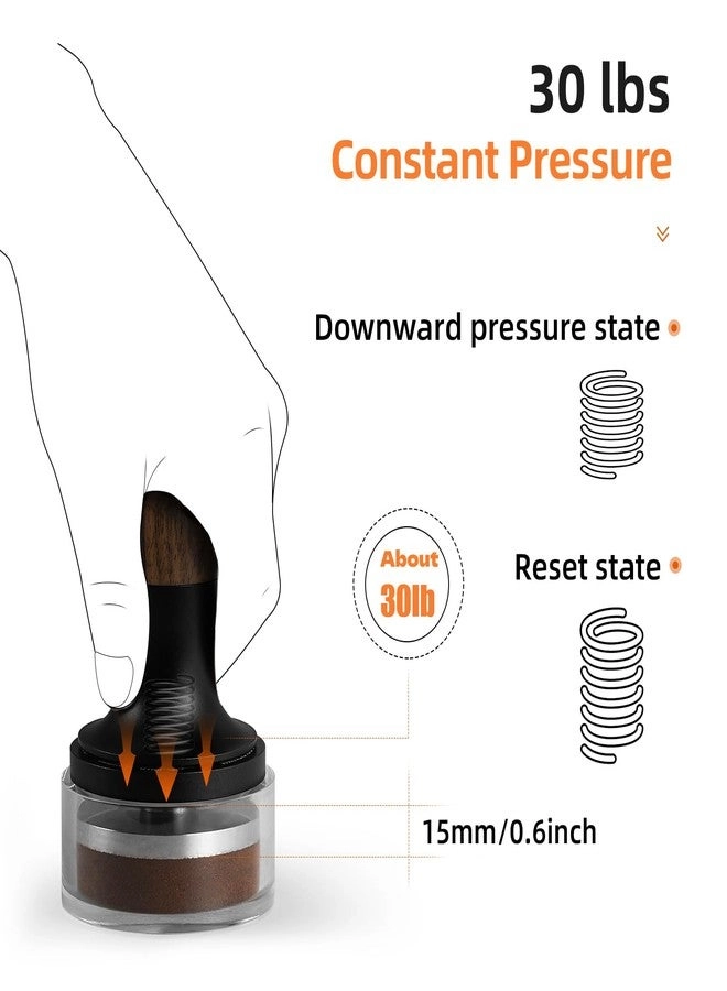 Espresso Tamper - 49.7mm 3 Spring Loaded Barista Calibrated