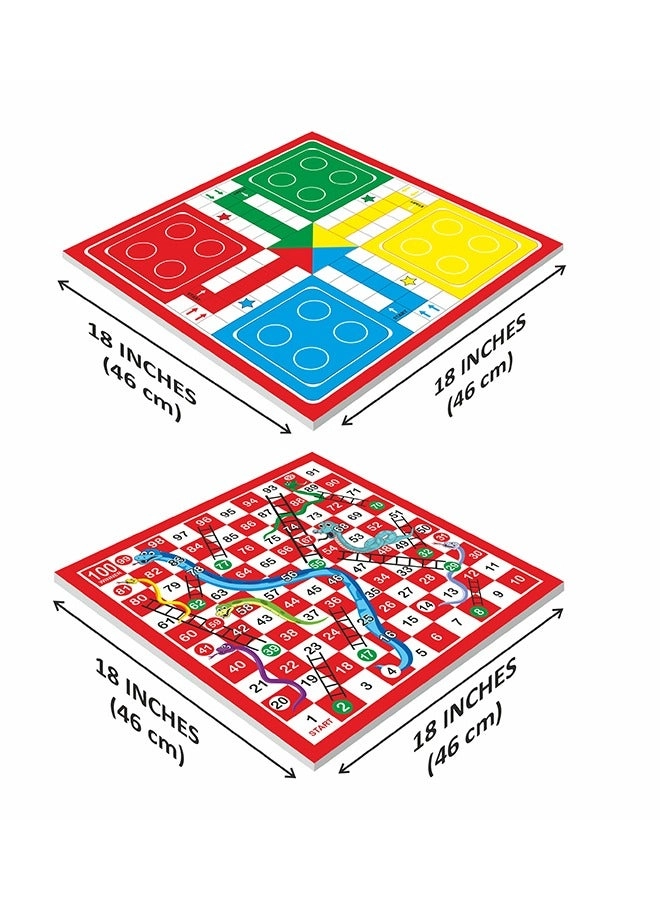 LUDO GAME - Double Sided Multicolour