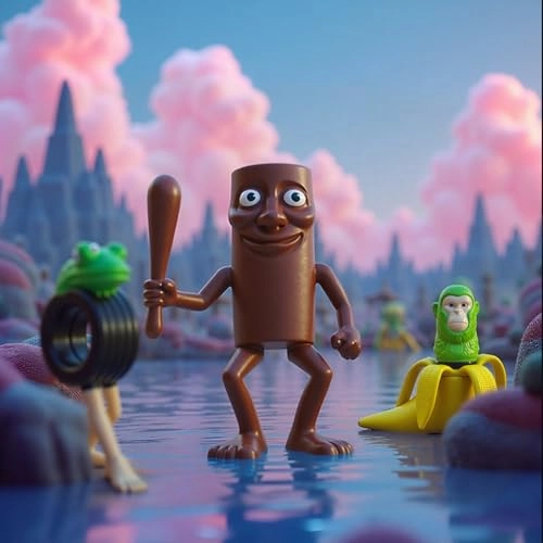 Italian Brain Red Figures (Italian toy Brainrot) 8 pcs