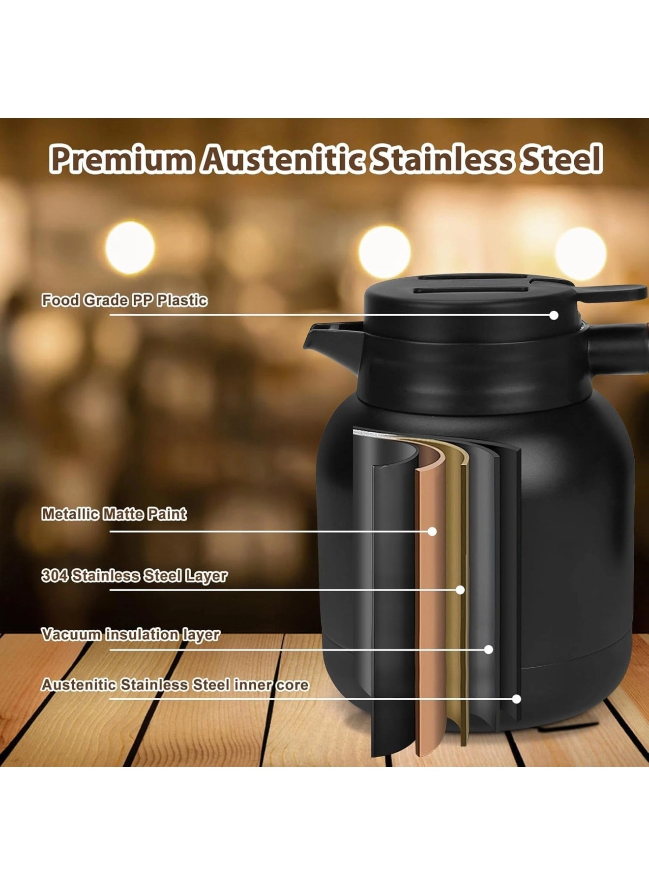 Thermal Coffee Carafe - 1.2L