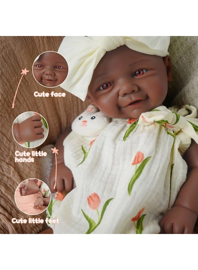 Reborn Baby Doll - 16.5 inch Silicone Girl Sleeping
