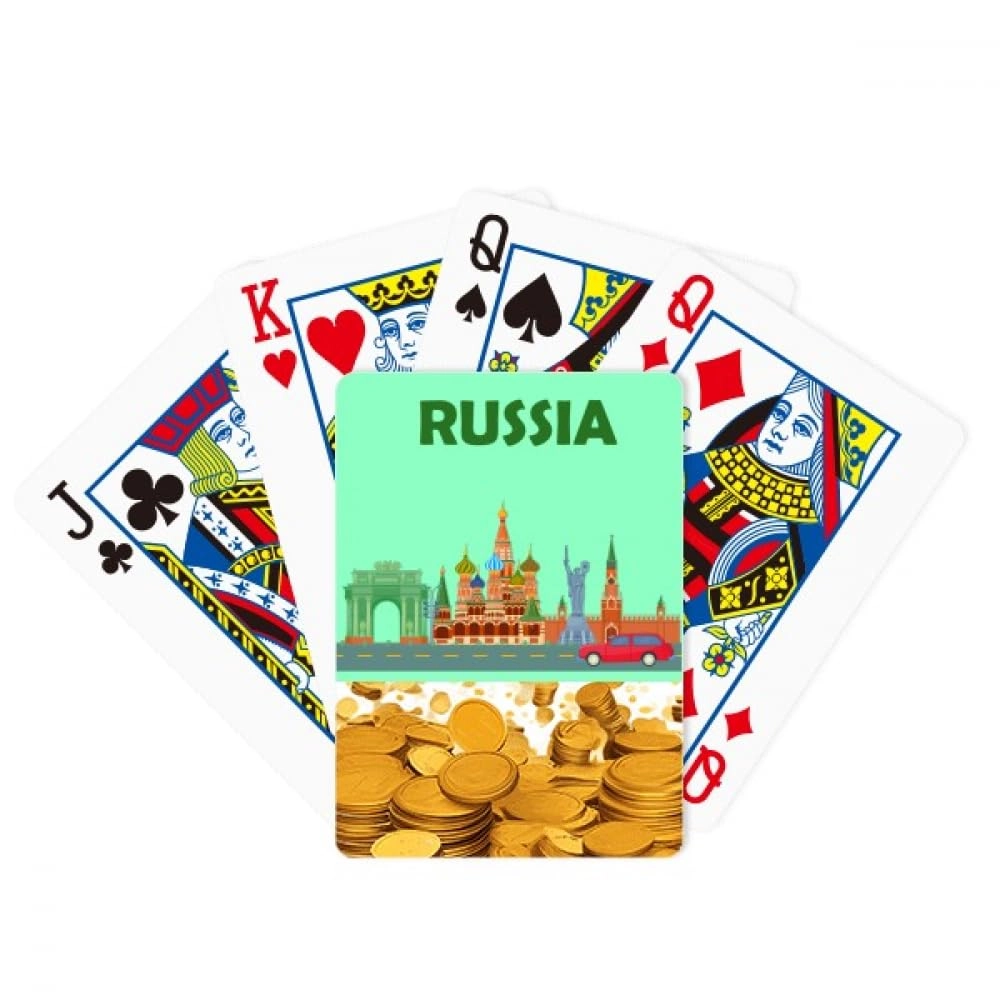 no/no Kremlin Sculpture - Bridge Size 52 Playing Cards