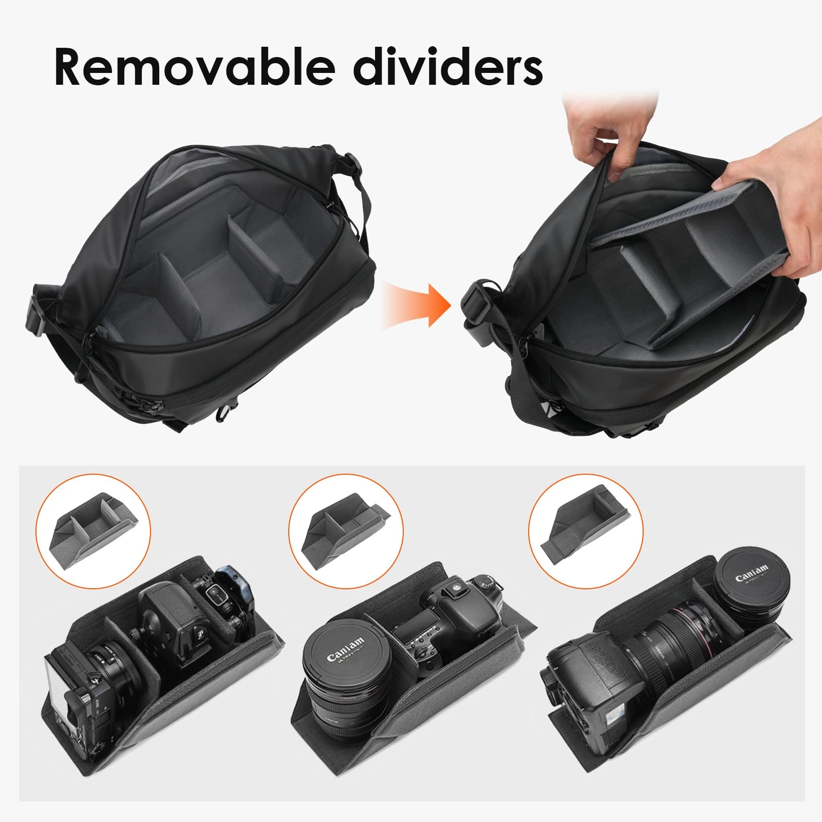 Outdoor Camera Messenger Bag - 31x9x17cm DSLR SLR