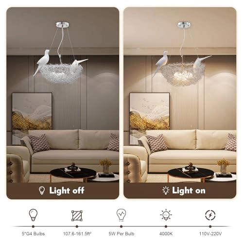 Bird's Nest Chandelier - 4000K