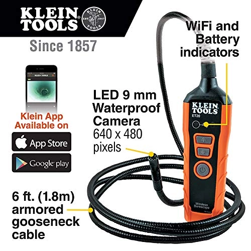 ET20 - WiFi Borescope + ET140 - Pinless Moisture Meter