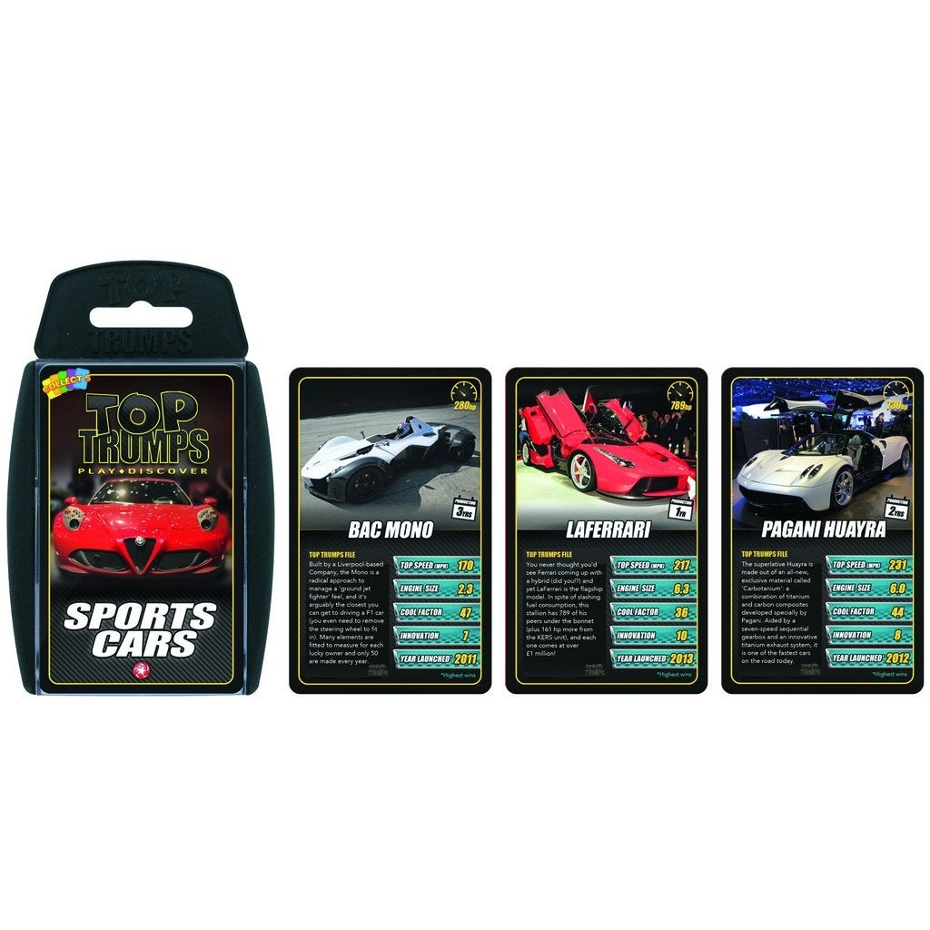 Sports Cars Classics - Card Game