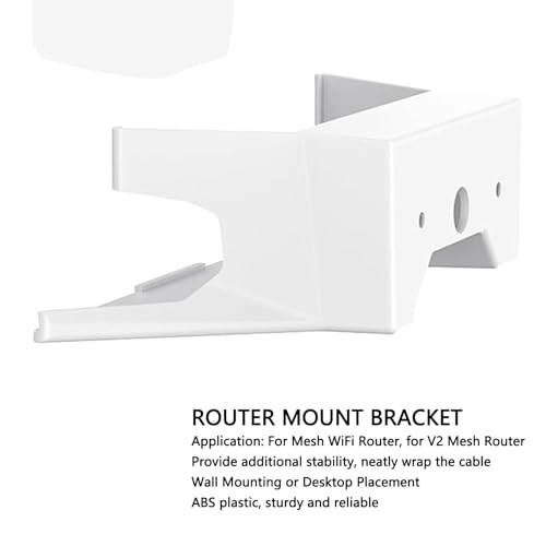 Mesh Router Bracket - V2 Mesh Router Pure White ABS
