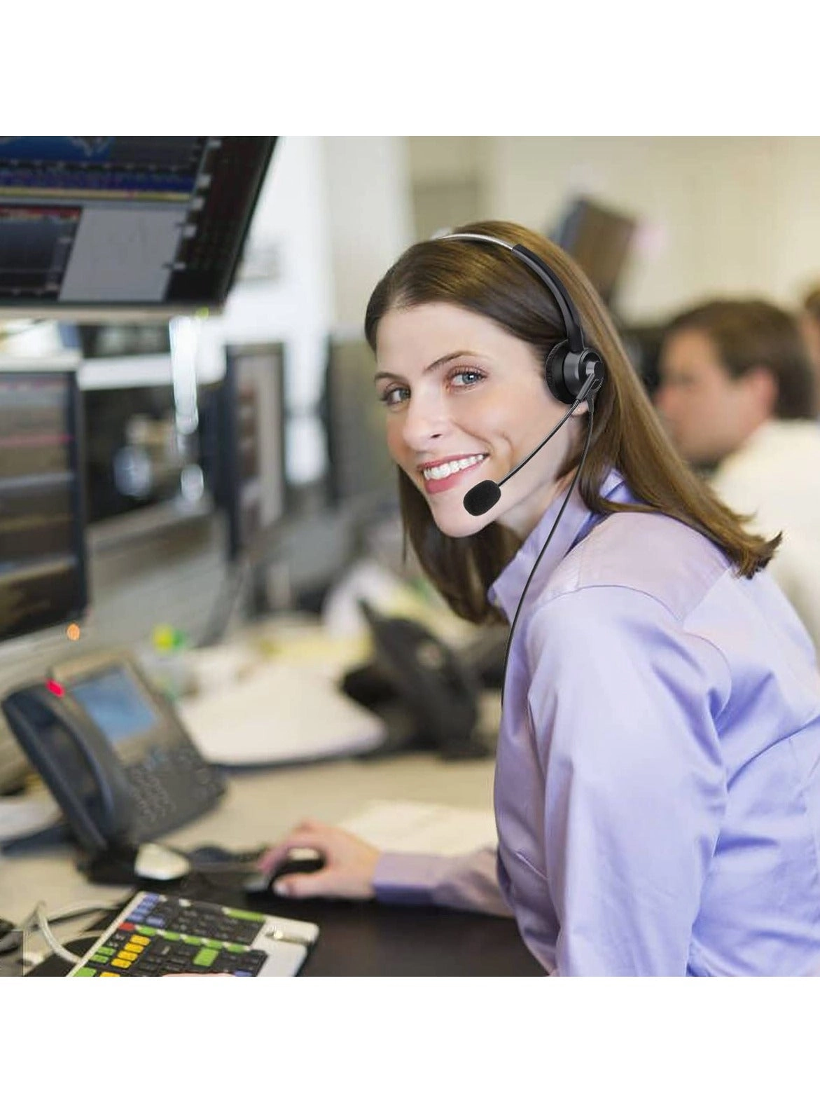 Telephone Headsets - Noise Cancelling Corded