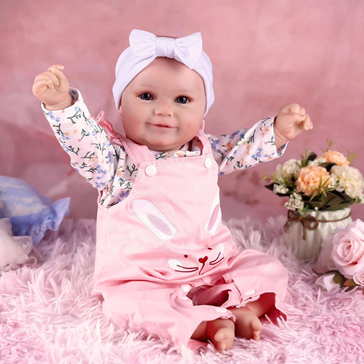 Reborn Baby Doll - 20 Inch Soft Fabric Vinyl Ages 3+