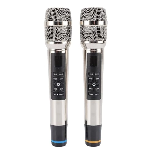 Metal Wireless Microphone Set - 2 Microphones
