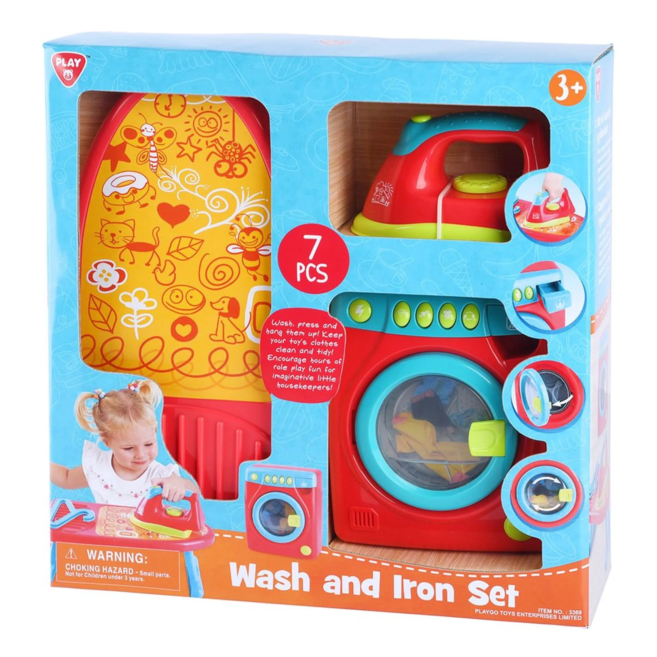 Play&Go Wash And Iron Set - 7 pcs (2169971-3369_PL)