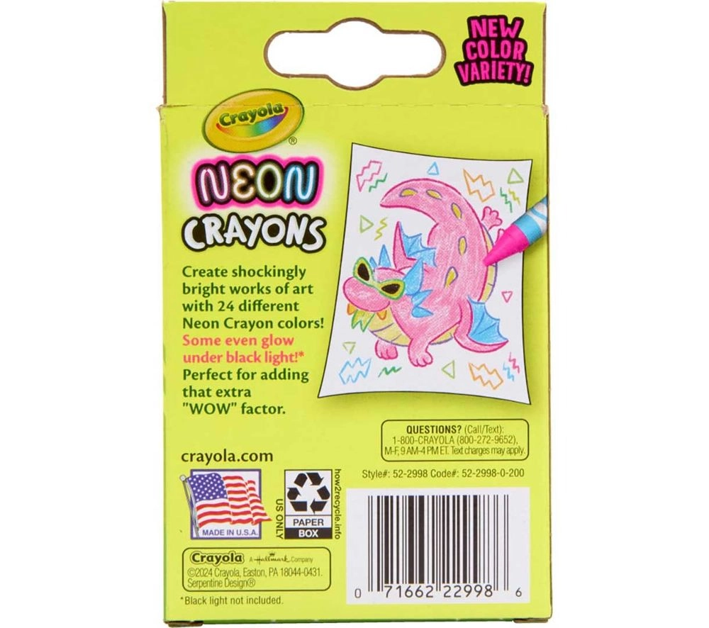Neon Crayons - 24 piece(s)