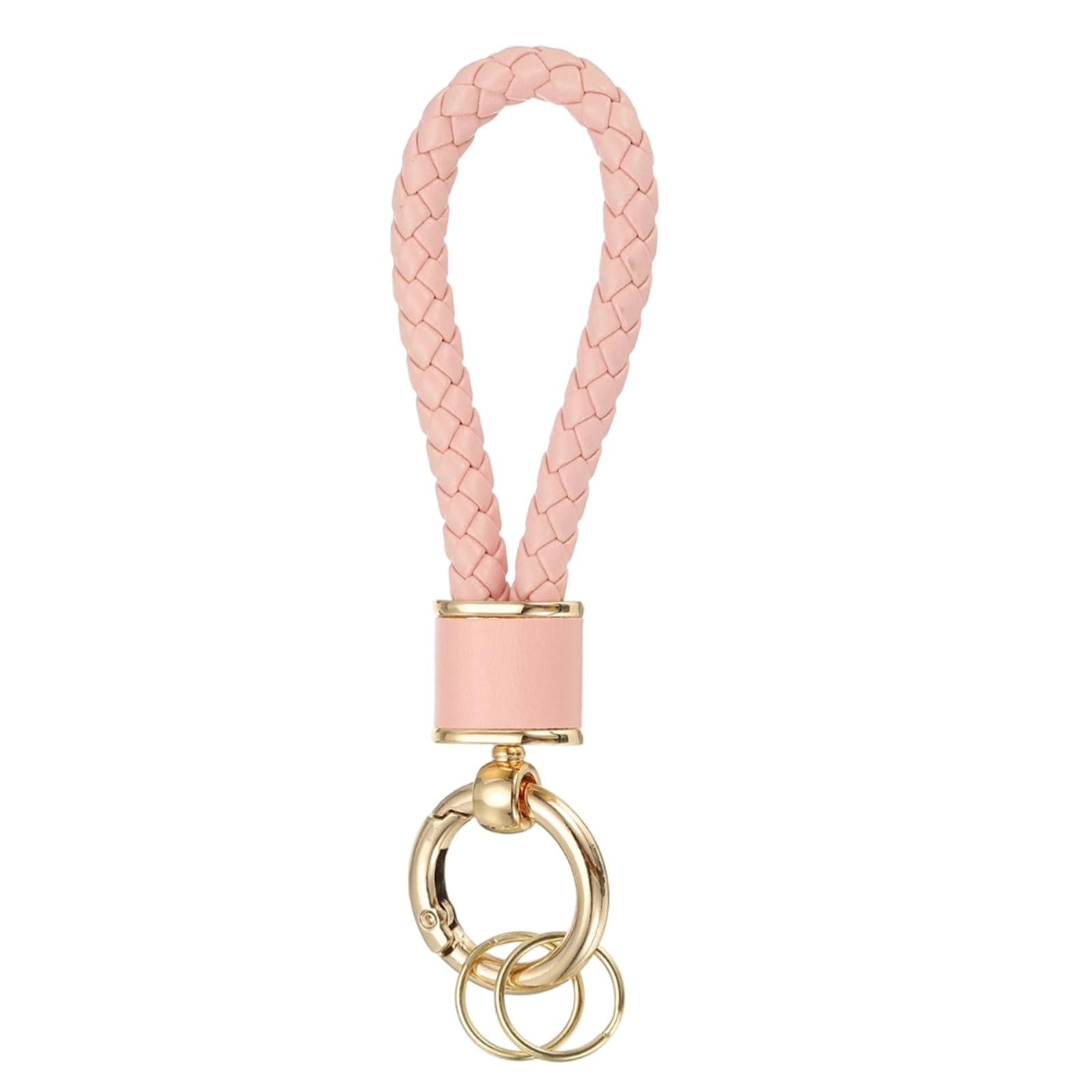Braided Leather Keychain - Animal