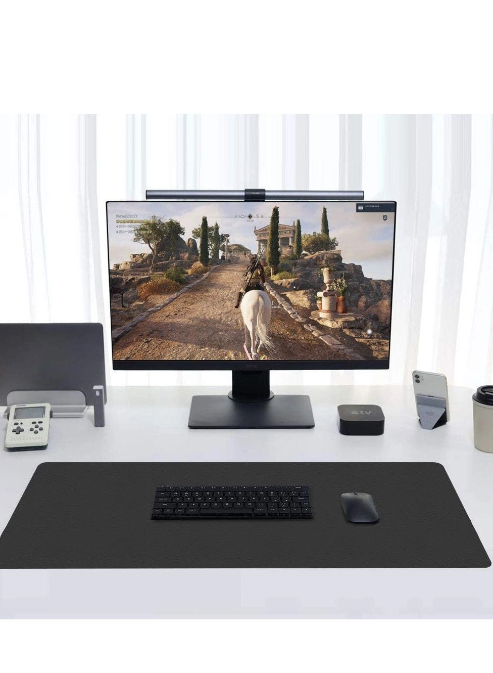 20239192 Large PU Leather Gaming Mouse Pad - 80x40 cm