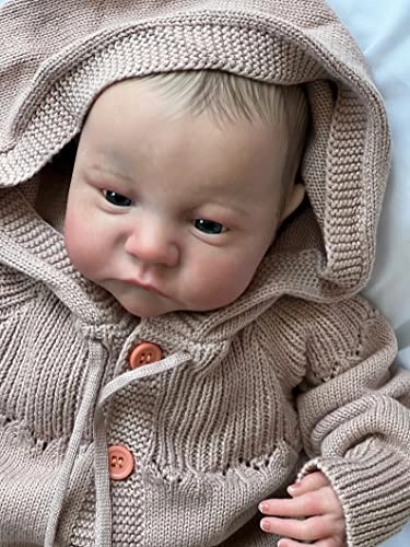 Levi Reborn Baby Doll - 19 Inch Awake Blue Eyes