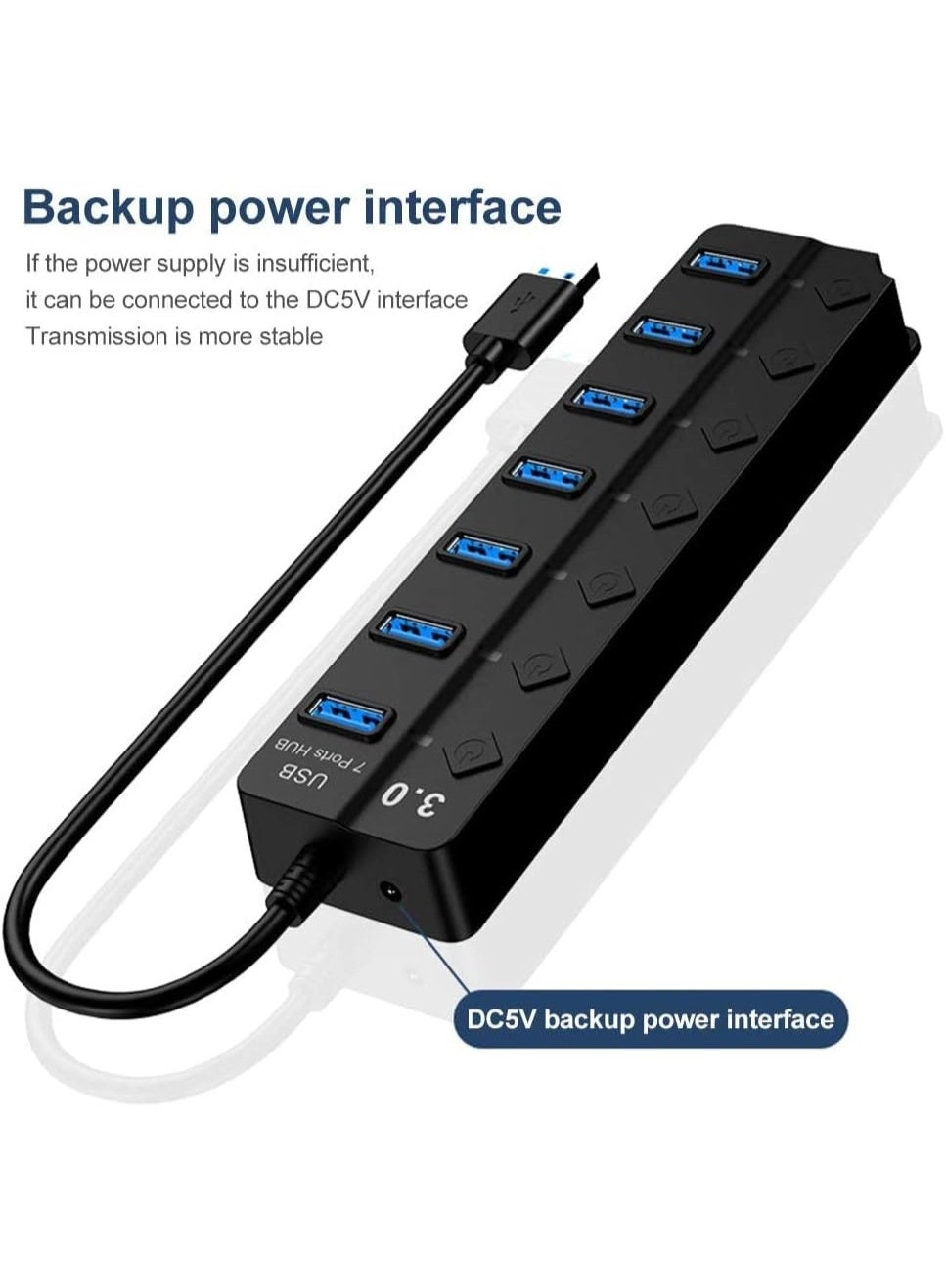 7-Port USB 3.0 Hub