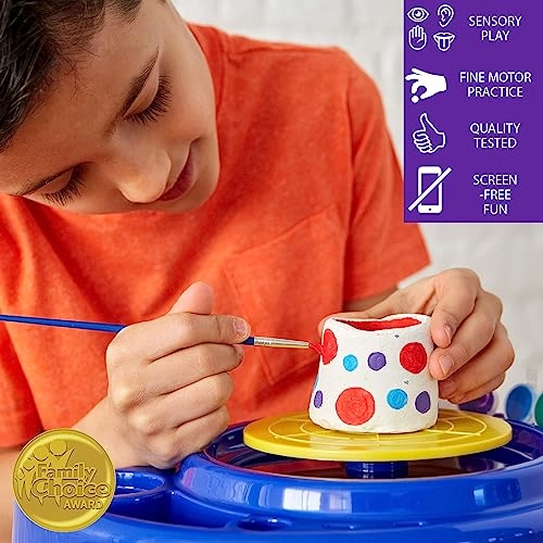 Motorized Power Pottery Wheel - Terra Cotta Clay 908g