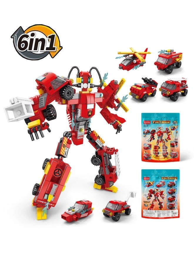 LELE BROTHER Rescue Team Building Blocks Set - Firefighting Rescue Team 472 pcs