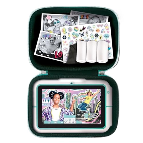 Case with 3 Paper Rolls and Sticker Sheet for Pad Creator Instant Print Tablet