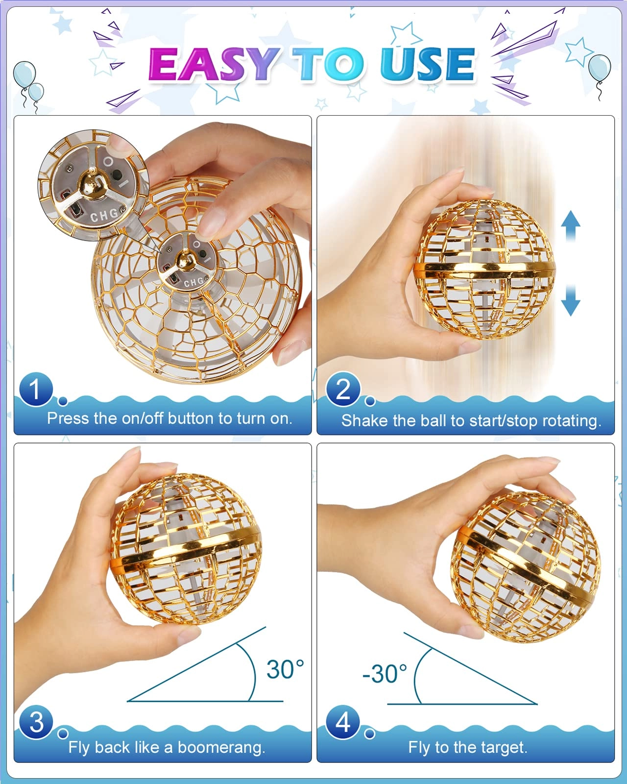 Flying Orb Ball - 6 years+