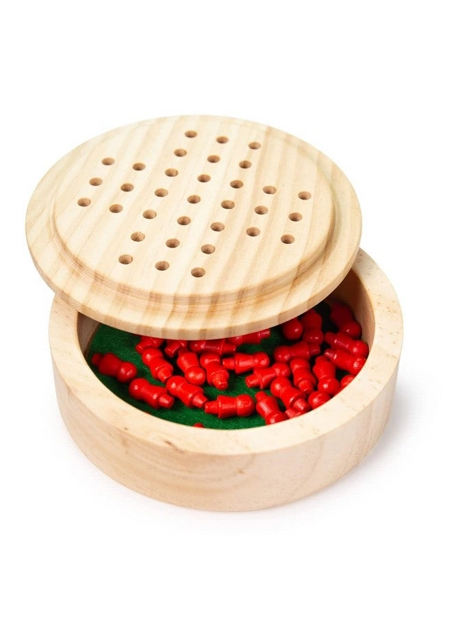 Mini Solitaire - 32 Piece Wooden Pegs
