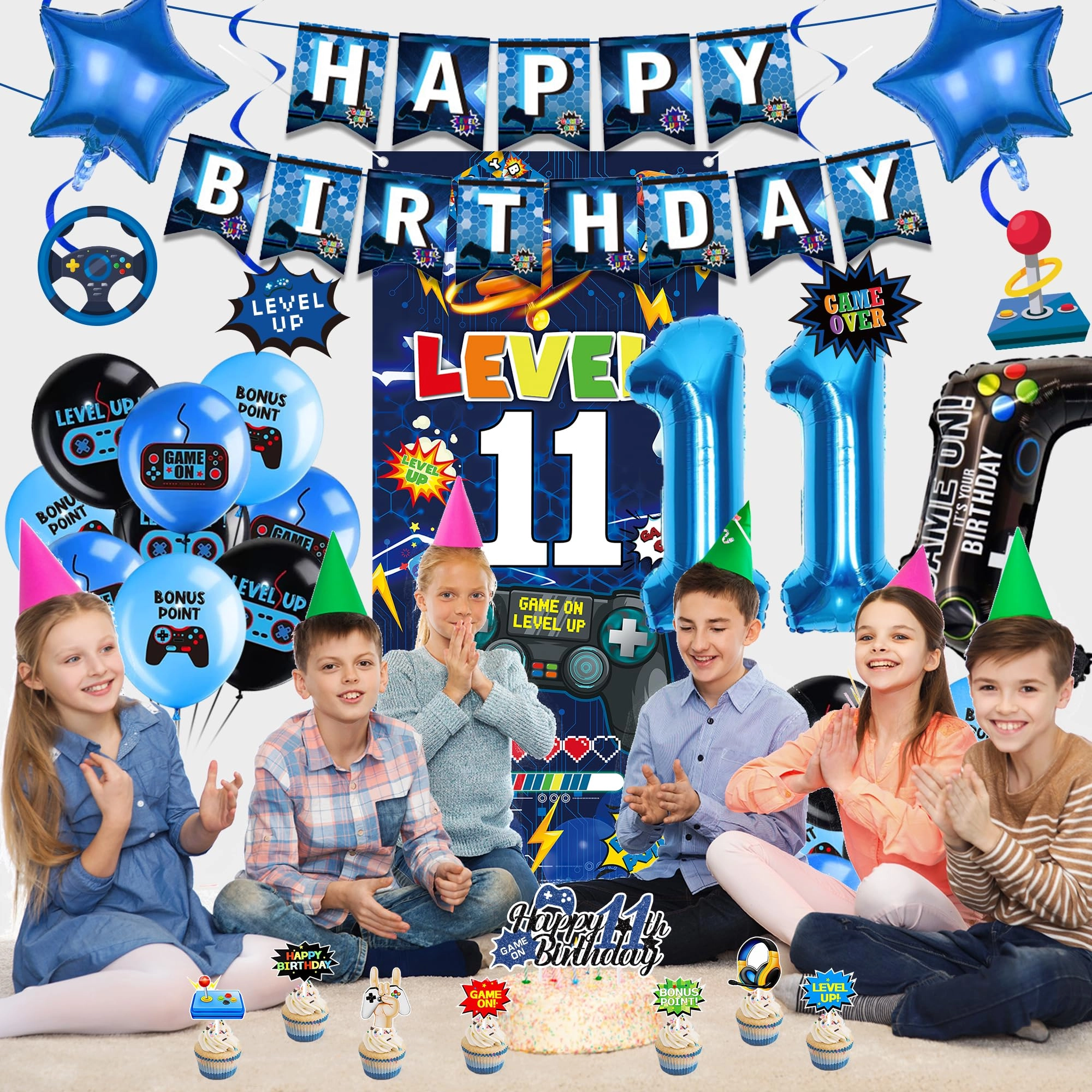 Gaming Birthday Decorations - 41 Pcs