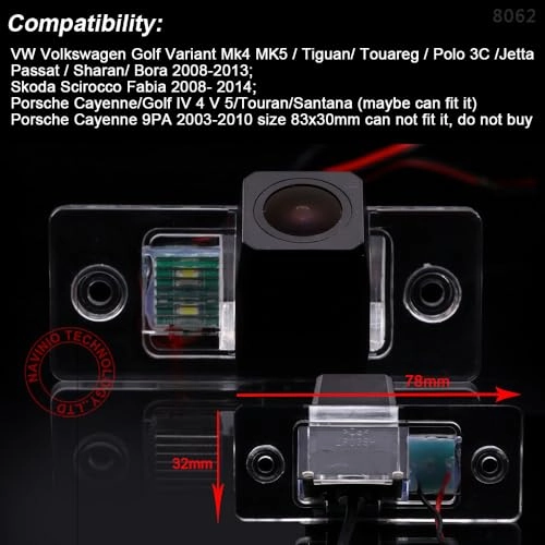 Car Rear View Camera - Night Vision 628 x 586 pixels