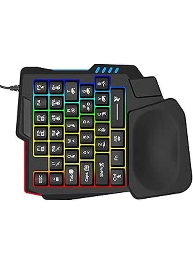 Vdaxvme Ergonomic Mechanical Feel Keyboard - USB