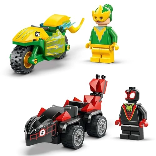 Marvel Spidey & His Amazing Friends Spin & Electro Dinosaur Vehicle Chase