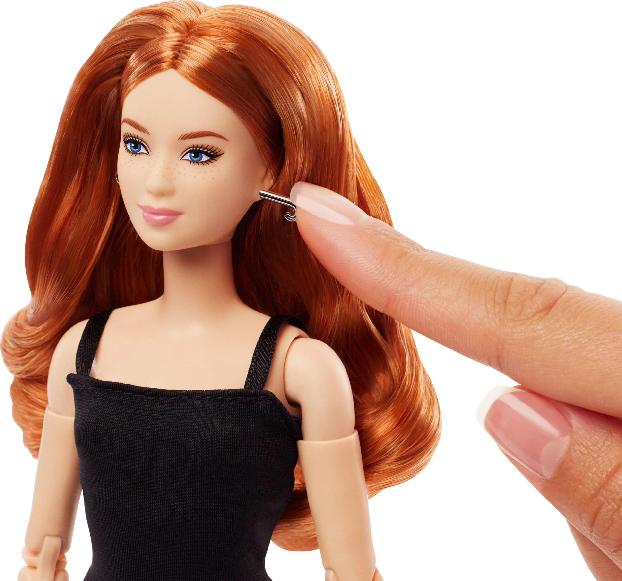 Barbie Basics - Model 04 Red Curly Hair Black Long Dress